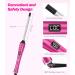 Small Curling Wand - 3/8 Inch Ceramic Curling Iron for Short & Long Hair Fast Heat Up Adjustable Temp Argan & Keratin Infused - Hot Pink - Buy Online on GoSupps.com