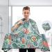 Waterproof Barber Cape - Vintage Flower & Cheetah Haircut Bib for Men & Women | Premium Hair Cutting Capes - Buy Online on GoSupps.com