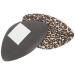 1 Pair Foot Support Pad Heel Pad Polyurethane Sponge Non-Slip Miss Leopard 9x5.8cm