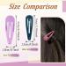 80 Pcs 2.7'' Big Hair Barrettes for Women - Multicolored Snap Hair Clips Set for Girls & Teens - Large Metal Hair Accessories, No Slip Hair Pins - Buy Online on GoSupps.com