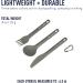 Sea to Summit Alpha Light Aluminum Camping Cutlery Set - Knife, Fork, Spoon - Buy Online on GoSupps.com