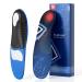 Plantar Fasciitis Pain Relief Feet Insoles Orthotics Arch Support Insoles with Motion Control Shoe Inserts Work Boot Flat Feet Comfortable for Men and Women Improve Balance, M M (Men 9-10.5/Women 10-11.5) Dark Blue