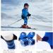 Findway 2 Couple Merino Wool Ski Socks - Unisex Thermal Winter Socks for Kids (30-36) - Breathable Snowboard Socks for Girls & Boys - Blue-Green/Blue - Buy Online on GoSupps.com