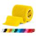 SPORTTAPE Self-Adhesive Football Sock Tape | 5cm x 4.5m - Yellow | Cohesive Bandage Sock Wrap Shin Pad Tape | Goalkeeper Wrist Tape & Football Ankle Tape | Pet & Vet Wrap for Dogs - Single Roll Yellow 5x450 cm (Pack of 1)