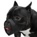 Short snout dog nauldry soft muzzle for small medium-sized and large dogs muzzle for Chihuahua Shih Tzu American Bulldogge Pitbull for fur care walk long-lasting black L Snout Circumference: 8.25-9.5 "