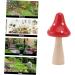 Toddmomy Yard Bonsai Decor 10pcs Wooden Large Mushroom Micro Landscape Decor Wooden Planter Moss Decor Rural Style Adornment - Buy Online on GoSupps.com