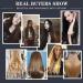24 Black Clip-In Hair Extensions - Heat Resistant Synthetic Fiber - Double Weft - Full Head Set for Black Women - Buy Online on GoSupps.com