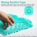 Silicone Shower Foot Scrubber Massager with Suction Cups - Green | Dead Skin Remover for Improved Circulation - 1 Pack - Buy Online on GoSupps.com
