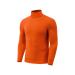 Zengjo Mens Turtleneck Long Sleeve Shirts Thermal Base Layer Tops Slim Fit Soft X-Large Orange