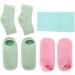 Qukaim Spa Socks Moisturizing Gel Socks and Neck Wrap Set for Home Beauty Salon Spa Socks for Moisturizing Dry Skin Cracked Heels and Cuticles - Buy Online on GoSupps.com