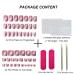 Aurora Purple Holo Mermaid Press on Nails Set - 48pcs Full Cover Artificial Nail Set for Women - Includes Nail Glue and Adhesive Tabs - Buy Online on GoSupps.com