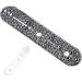 Guitar Control Plate Carved Metal Light Weight Small Guitar Control Plate Replacement for TL TELE(Silver) - Buy Online on GoSupps.com