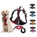 KODGE Dog Harness Medium Dog UK with 5FT Dog Lead - Dog Harness No Pull Harness for Dogs Soft Comfortable No Choke Padded Adjustable Pet Harness with 2 Leash Clips Reflective Pet Vest Harness (Red) Red Medium
