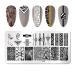 Leopard Print Stainless Steel Nail Stamping Plate for Summer - Cat, Stars, and Floral Patterns - Nail Art Stencil Tool (113) - Buy Online on GoSupps.com