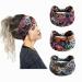 Boho Headbands for Women - IMOMENT Wide Headbands Yoga Running Sports Cotton Headband Non Slip Fashion Workout Headbands Headwrap Hair Accessories for Beach Hiking Set 26