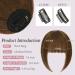 Ruwiss Clip In Pony - 100% Remy Real Hair Clip In Bangs & Extensions for Women | Medium Brown 15g - Perfect for Daily Wear - Buy Online on GoSupps.com