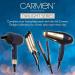 Carmen C81065BC Twilight Hair Dryer | 1800W Professional Lightweight Dryer with Cool Shot Function - Blue/Champagne - Buy Online on GoSupps.com