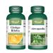 VORST Ginkgo Biloba 90 Capsules and Ashwagandha 60 Capsules (Combo Bundle 2 Bottles)