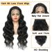 16 Inch Brazilian Body Wave Lace Front Wig for Black Women - 180% Density, Pre Plucked, Natural Black Color - Buy Online on GoSupps.com