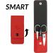 marQus Manicure Set for Women and Men - 4 Piece Pedicure Kit with Sharp Nail Scissors, Tweezers, Nail Clippers & Sapphire Nail File from Solingen - Ideal for Traveling - Red - Buy Online on GoSupps.com