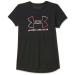Under Armour Girls' Tech Big Logo Short Sleeve T-Shirt Black (001)/White Medium