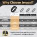 Jeracol Lymph Detox Men Magnetic Bracelet - Ultra Strength Magnets, Pure Titanium - Valentine's Day Gift - Adjustable Tool & Gift Box Included - Titanium-Black - Buy Online on GoSupps.com