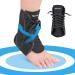 Buy Lace Up Ankle Brace - Adjustable Stabilizer for Men & Women - Supports Sprained Ankles & Achilles Tendon - Medium Size - Buy Online on GoSupps.com