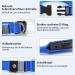LED Luminous Dog Collar - Waterproof 7 Color Change Adjustable Light for Night Safety - Fits Small Medium Large Dogs (Blue 48-60cm) - Buy Online on GoSupps.com