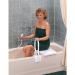 Carex White Bathtub Rail - Grab Bars for Bathroom Safety | Support for Seniors & Elderly - Buy Online on GoSupps.com