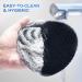 ManmiHealth Soft Silicone Shower Brush Set - Gentle Exfoliating Bath Glove for All Skin Types, Super-Lathering Body & Face Scrubber in Black & Pink with 2 Free Hooks - Buy Online on GoSupps.com