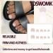 YOSOMK Ombre Pink French Tips Press On Toenails | 24 Pcs Gradient Short Fake Nail Tips for Women | Summer Nude Square Glue On Toenails - Buy Online on GoSupps.com