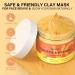 Turmeric Vitamin C Clay Mask - Deep Cleansing Facial Mask for Dark Spots Acne & Oily Skin - Refine Pores & Revitalize Dull Skin - Buy Online on GoSupps.com