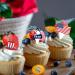 GULELAYAR 4th of July Cupcake Toppers 50 Pieces American Flag US Toothpick Flags Patriotic Cupcake Toppers Cake Toppers Picks Independence Day Dessert Cake Decorations Holiday Party Supplies Fourth of July - Buy Online on GoSupps.com