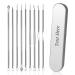 Dinikally Personalized Professional Wood Pickled Removal Set custom stainless steel cleaning tool set for removing blemishes and acne with metal housing StY1