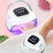 UV Nail Lamp LKE Nail Dryer 220W Professional UV LED Nail Lamp with 4 Timers&Auto Sensor UV Lamp for Gel Nails Detachable Curing Lamp Gel Nail Polish Lamp for Home and Salon Use 20*23-White - Buy Online on GoSupps.com