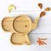 Koko Kids Elephant Suction Plate - Natural Bamboo Baby & Toddler Feeding Plate with Strong Suction Ring | Eco-Friendly Mint Green - Buy Online on GoSupps.com