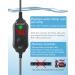 Fumak 100W Adjustable Aquarium Heater Super Short Submersible Fish Tank Heater Fish Heater with LED Digital Display Thermostat  for Tanks 10-20 Gallons - Buy Online on GoSupps.com
