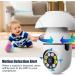2Pcs 360 Degree Light Bulb Security Cameras- Outdoor Wireless WiFi, Night Vision, Alexa Compatible- 5GHz, 2Pc Set - Buy Online on GoSupps.com