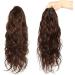 Ponytail Extensions Body Wave Human Hair Ponytail Extension 10-24" Wavy Claw Clip Ponytail Extensions Dark Brown Curly Wavy Claw Clip in Remy Hair Ponytail Hairpieces for Women (Color : 100g(One squ 20inches 100g(One square) - Buy Online on GoSupps.com