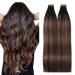 Hotlulana tape extensions real hair balayage natural black to chestnut brown extensions real hair 16 inch/40cm 40pcs 80g invisible 100% natural skin weft tape in extensions real hair #1b/1b/6.#1b/1b/6 Balayage Natural black to Chestnut Braun 40cm-16 inch 