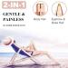 2-in-1 Facial Hair Remover for Women - Painless Precision Trimmer for Eyebrows, Nose, Lips, Body, and More - Portable Rechargeable Epilator for Smooth Skin - Buy Online on GoSupps.com