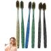 Travel Toothbrush Set - 6 Soft Bristle Toothbrushes for Family & Women | Portable & Clean Sandbook Travel Kit - Buy Online on GoSupps.com