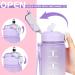 1L BPA-Free Sports Water Bottle with Straw & Time Marking | Purple Gradient for Gym Office Camping & Running - Buy Online on GoSupps.com