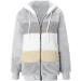 Buy Hanxiulin Women's Fleece Plush Winter Jacket - Warm Fluffy Zippered Coat Windproof 4XL Gray | International Shipping Available - Buy Online on GoSupps.com