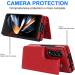 Ximand Red Pocket Case for Samsung Galaxy Z Fold 3 - Premium Leather Magnetic Closure Credit Card Compartment Stand Robust Protection - Buy Online on GoSupps.com