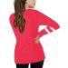 Girls' Red Tunic Sweatshirt | Long Sleeve Crewneck Pullover | Casual Loose Fit Blouse for 4-5T Kids - Buy Online on GoSupps.com