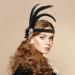 WLLHYF Feather Headwear Feather Headband Flapper Headpiece Head Wear Fashion Soft and Comfortable Hair Bows Hair 1920s Accessories for Kids Girls Party Decoration (Silver Tassel Black Feather) - Buy Online on GoSupps.com