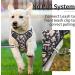 Heele Dog Crockery & No-Pull Dog Harness - Adjustable Reflective Harness & Breathable Dishes for Medium Dogs | Soft Padded Handle Flower Black Design - Buy Online on GoSupps.com