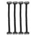 4pcs Facelift Bands with Clips Adjustable Elastic Facial Lift Belt Eye Wrinkle Removal Belt Facelift Patch Straps for Hair (Black)