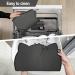 Coomatzu Waterproof Pet Bowl Pad for Cats & Dogs | Silicone Lining Mat | Hand Wash | 45x26cm Black - Buy Online on GoSupps.com